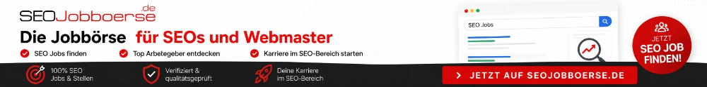 SEOJobbörse - die Jobbörse für Webmaster und SEOs
